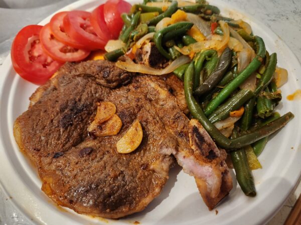 fried beef  and stew breef