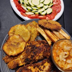 Tilapia fish  and Plantain