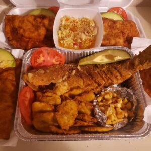 Snapper and pattie platter